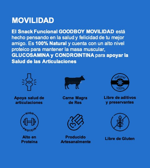 GoodBoy Movilidad - Snack Funcional 100% Natural