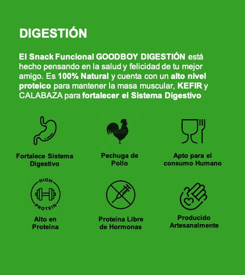 GoodBoy Digestión - Snack Funcional 100% Natural